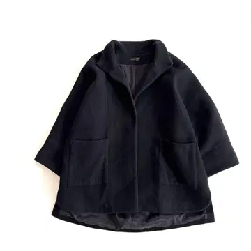 YAMADAYA Aga 울 코트 블랙 9호 아르가 야마다야