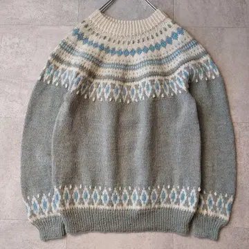 빈티지 로피 스웨터 M 상당 미들 게이지