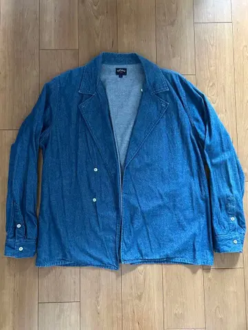 Noah 노아 데님 셔츠 자켓 블루 파랑 L