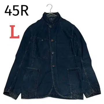 45R 포티파이브알 인디고 커버올 데님 자켓 L
