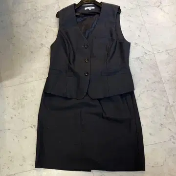 사무복 스커트 베스트 다크 그레이 17