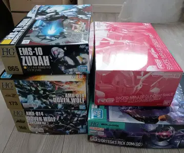 HG RG 건담 프라모델 세트 5종류