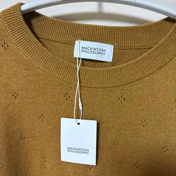 MACKINTOSH PHILOSOPHY 니트 스웨터 긴팔 머스타드