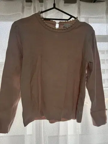 FEERICHEL 펄 장식 니트 M 사이즈 핑크