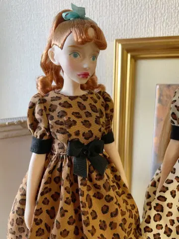 체리짱 레오파드 무늬 원피스 브라운