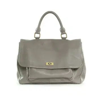 [ USED ] 2way 숄더 & 핸드백 그레이 가죽 빅 수납