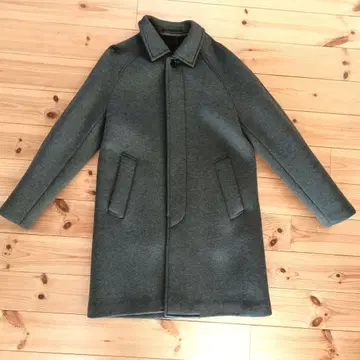 그레이 체스터 코트 래글런 슬리브