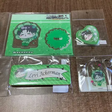 진격의 거인 리바이 mocho 아크릴 스탠드 아크릴 키링 캔뱃지 가죽