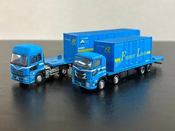 트럭 컬렉션 일본 프레이트라이너 컨테이너 트럭 트레일러 세트