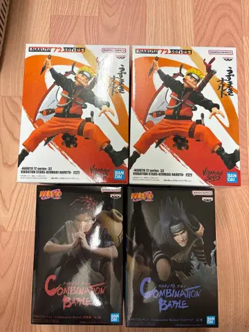 미개봉! 익명 배송! 우즈마키 나루토, 가아라, 우치하 사스케 4개 세트