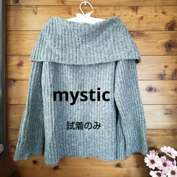 mystic 오프숄더 니트 프리 사이즈