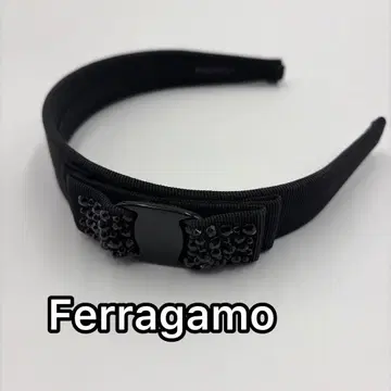 [ 페라가모 ] 머리띠 블랙