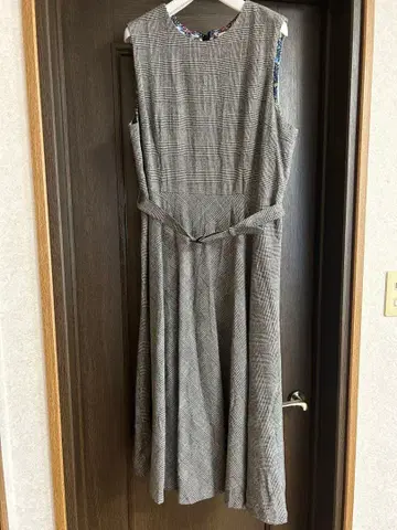 새상품급 미나토노텐란카이 리버티&글렌체크 오버롤 스커트