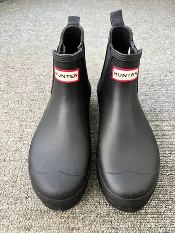 HUNTER 사이드 고어 레인부츠 UK6 블랙