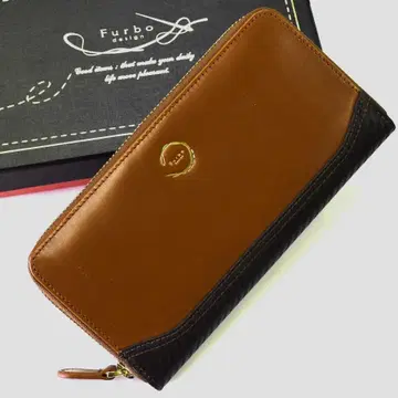 Furbo design(풀보 디자인) 라운드 지퍼 장지갑 천연 가죽