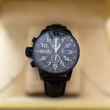 INVICTA 크로노그래프 아날로그 손목시계 블랙
