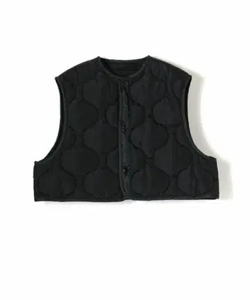 미사용 새상품 HYKE QUILTED CROPPED VEST 블랙