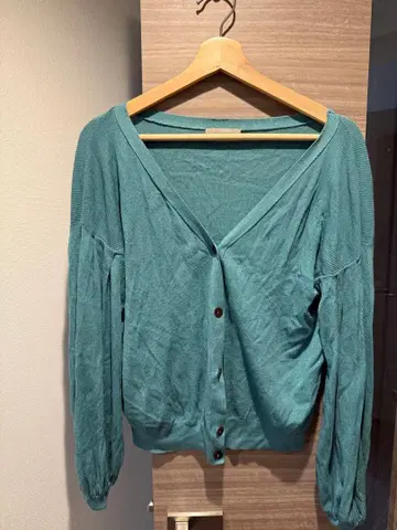 FALCONERI 터콰이즈 긴팔 가디건