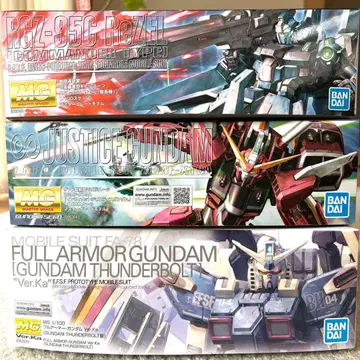 MG 리젤 대장기 & 저스티스 건담 & 풀 아머 건담(TB)