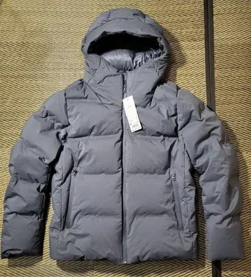 유니클로 UNIQLO 심리스 다운 후드티 그레이 M