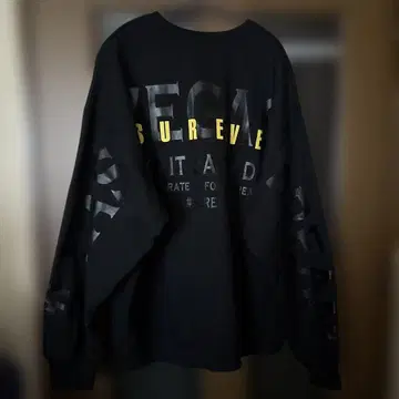 블랙 롱 슬리브 트레이닝복 4L