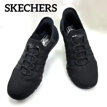 새상품급 SKECHERS 스니커즈 BREATHE-EASY 23.5 블랙