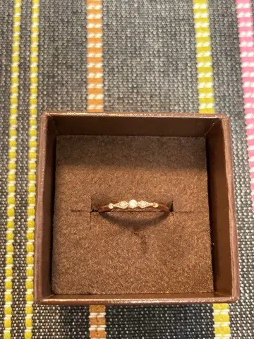 아가트 다이아몬드 링 K10(PG) 0.04 박스 포함