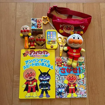 호빵맨 굿즈 묶음 판매 완구 그림책 미니백 봉제 인형 등