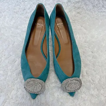 [ 고품질 ] pippichic 그린 비쥬 플랫슈즈 37