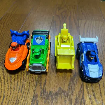 패트롤 미니카 4대 세트