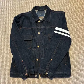 모모타로 진즈 데님 자켓 스트라이프 암
