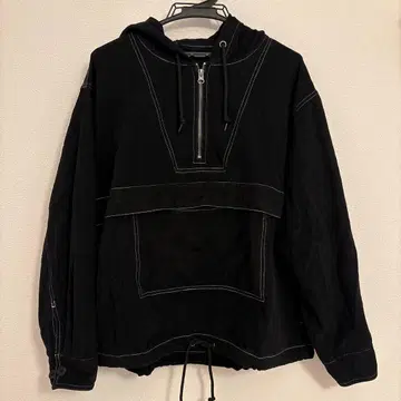 sedacle 배색 스티치 아노락 후드티