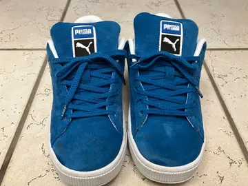 푸마 스웨이드 레더 스니커즈 블루 395205-01 24.5cm