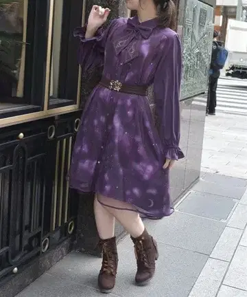 새상품 액시즈 아스테리즘 미니 원피스 별자리 호로스코프 밤하늘