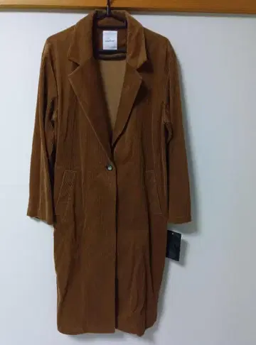 코듀로이 코트 롱 코트