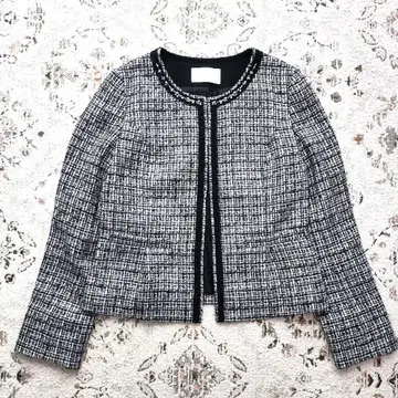 엄마 여성 수트 세레모니 노칼라 자켓 트위드 자켓