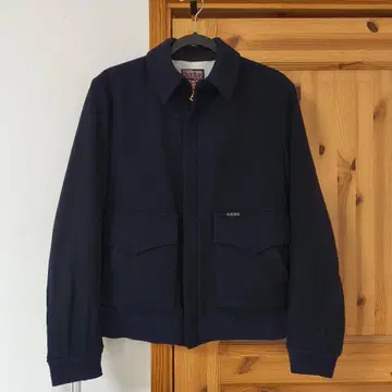 BLUE BLUE A-2 플라이트 자켓 울 네이비