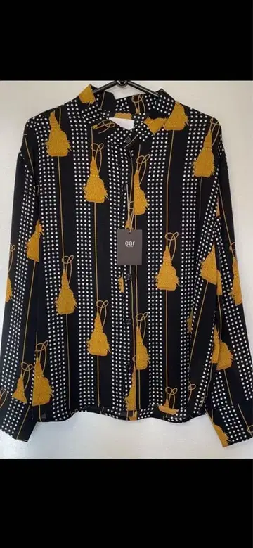 올 패턴 프린트 블라우스 이아 파피오네