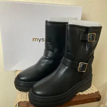 새상품 미스틱 mystic 엔지니어 부츠 블랙 23.5cm