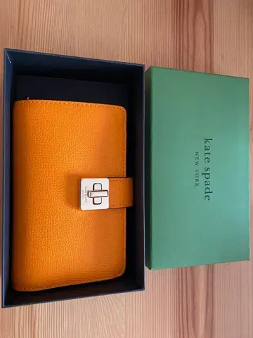 새상품급 kate spade 접이식 지갑 오렌지
