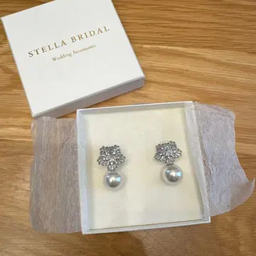 STELLA BRIDAL 펄 크리스탈 귀걸이