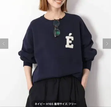 SLOBE IENA 사가라 자수 맨투맨 라이크 니트