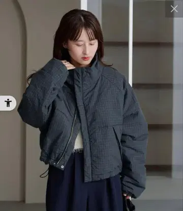 kastane 체크 충전솜 리버서블 아우터 S