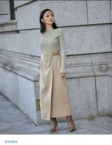 anuans 허리 어레인지 타이트 스커트 아뉴앙스 M