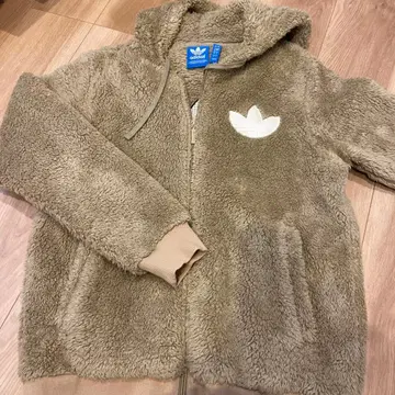 adidas 플리스 자켓 베이지