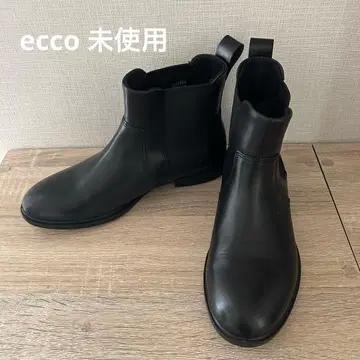 [ 미사용 ] ecco 사이드 고어 부츠 36 블랙