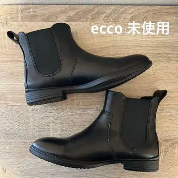 [ 미사용 ] ecco 사이드 고어 부츠 36 블랙