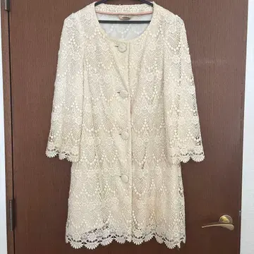 snidel 아이보리 레이스 노카라 자켓 결혼식 입학식 졸업식