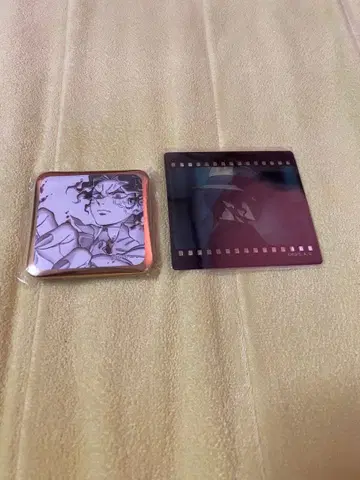 귀멸의 칼날 다이닝 스퀘어 캔배치 필름풍 클리어 카드 키부츠지 무잔