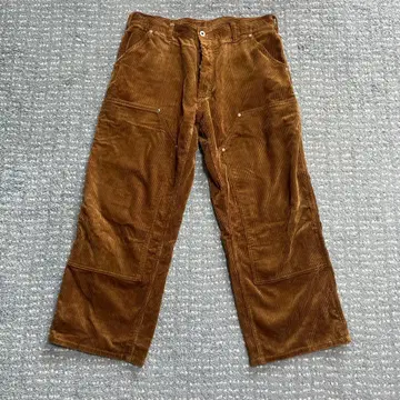 willow 팬츠 더블니 팬츠 브라운 워크 팬츠